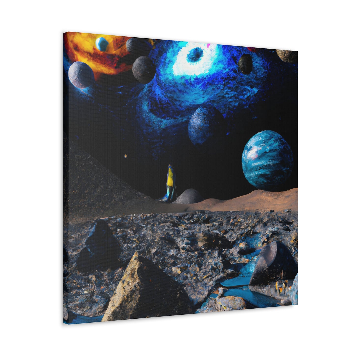 Cosmic Celesteape - Digital Art Canvas