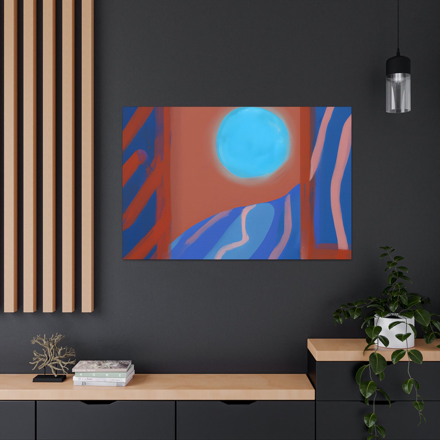 Tranquil Mystic Odyssey - Digital Art Canvas