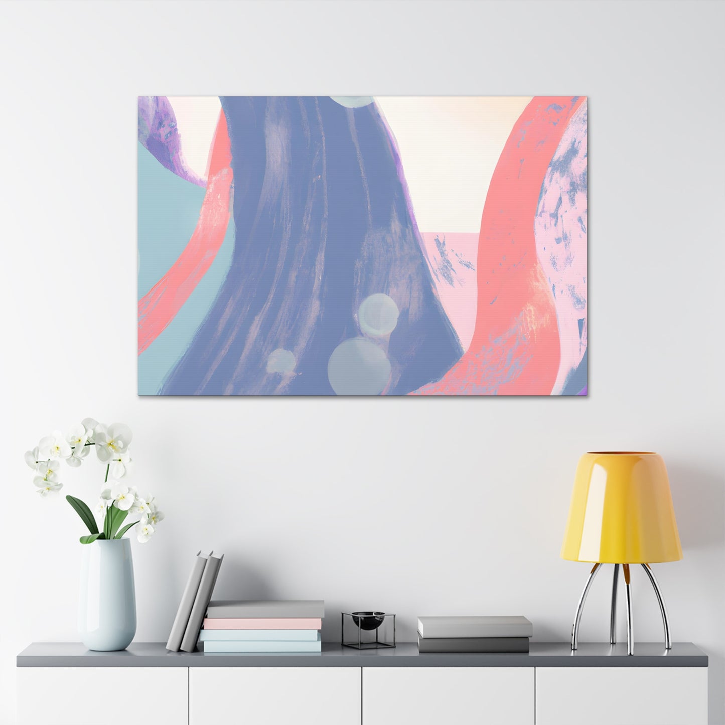 Sherbert the Snuggly Snake - Digital Art Canvas