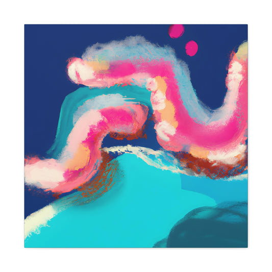 Freekly the Friendly Fox - Digital Art Canvas