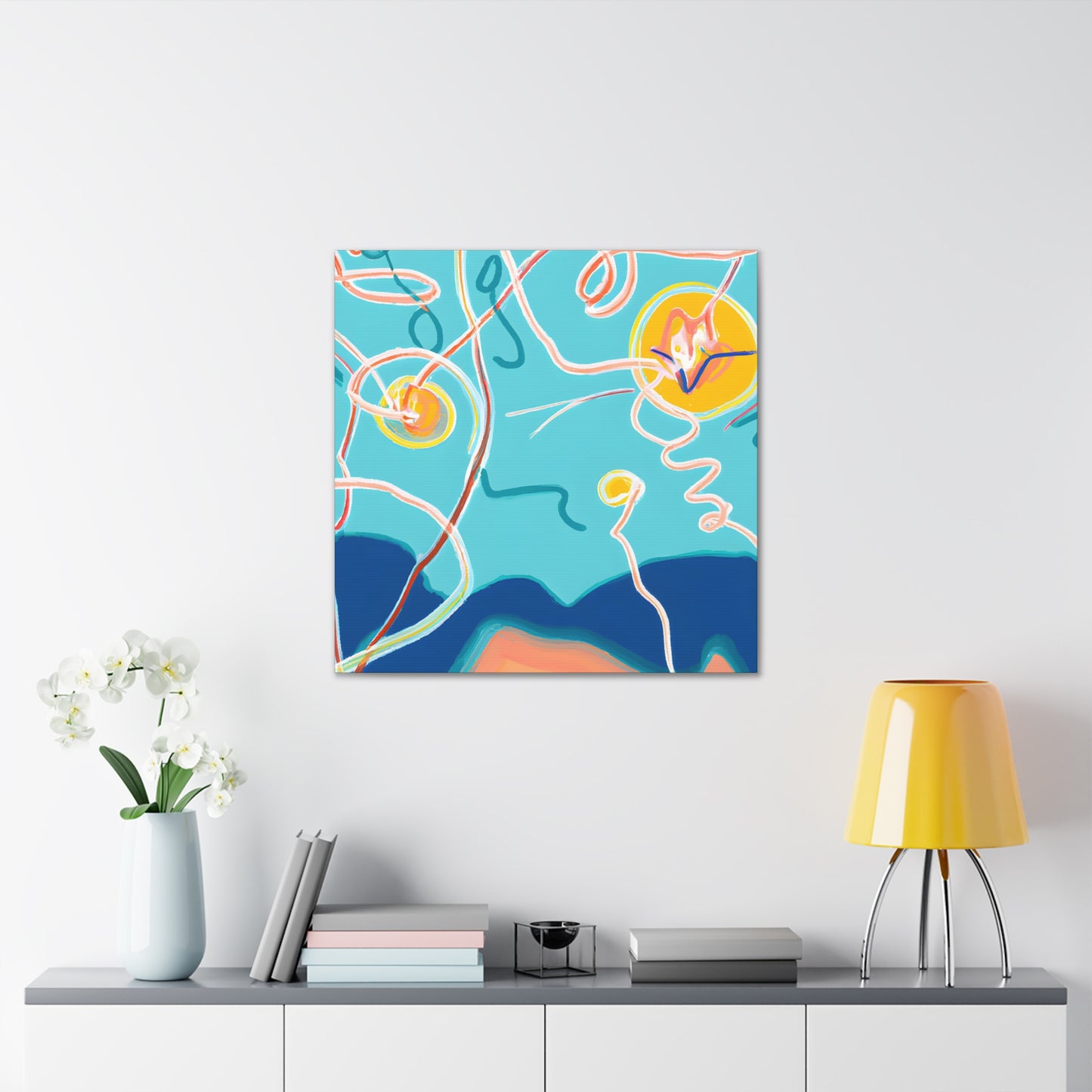 Milly the Marshmallow Mouse - Digital Art Canvas