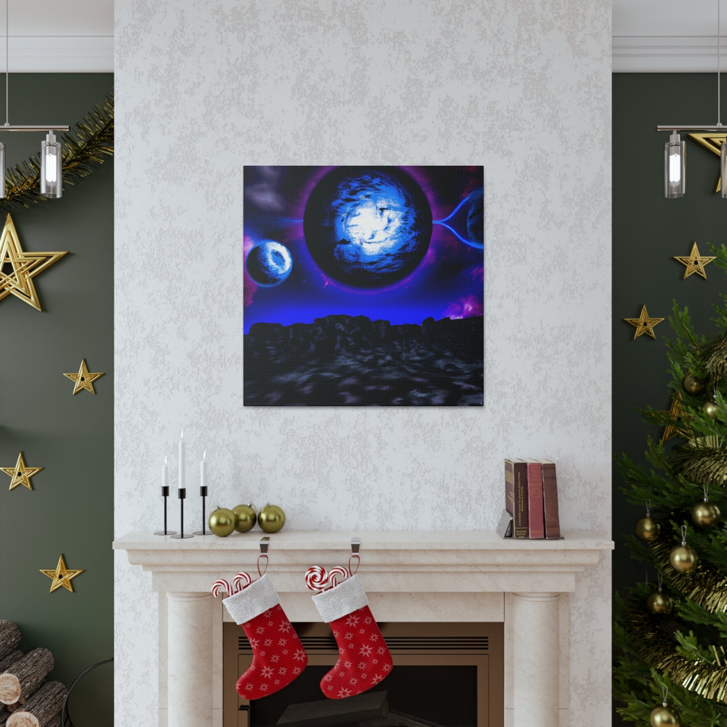 Cosmic Phoenix. - Digital Art Canvas