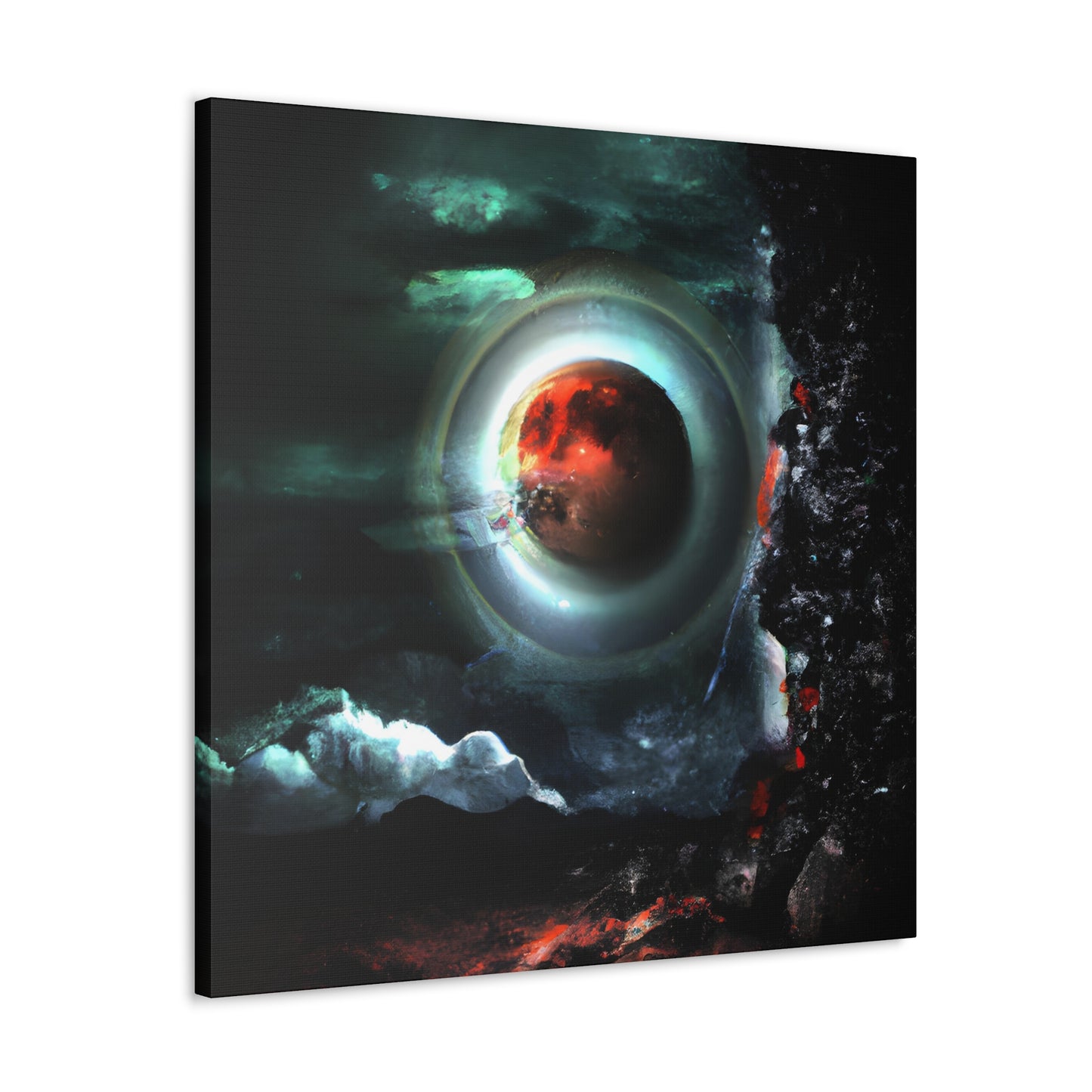Space Yeti - Digital Art Canvas