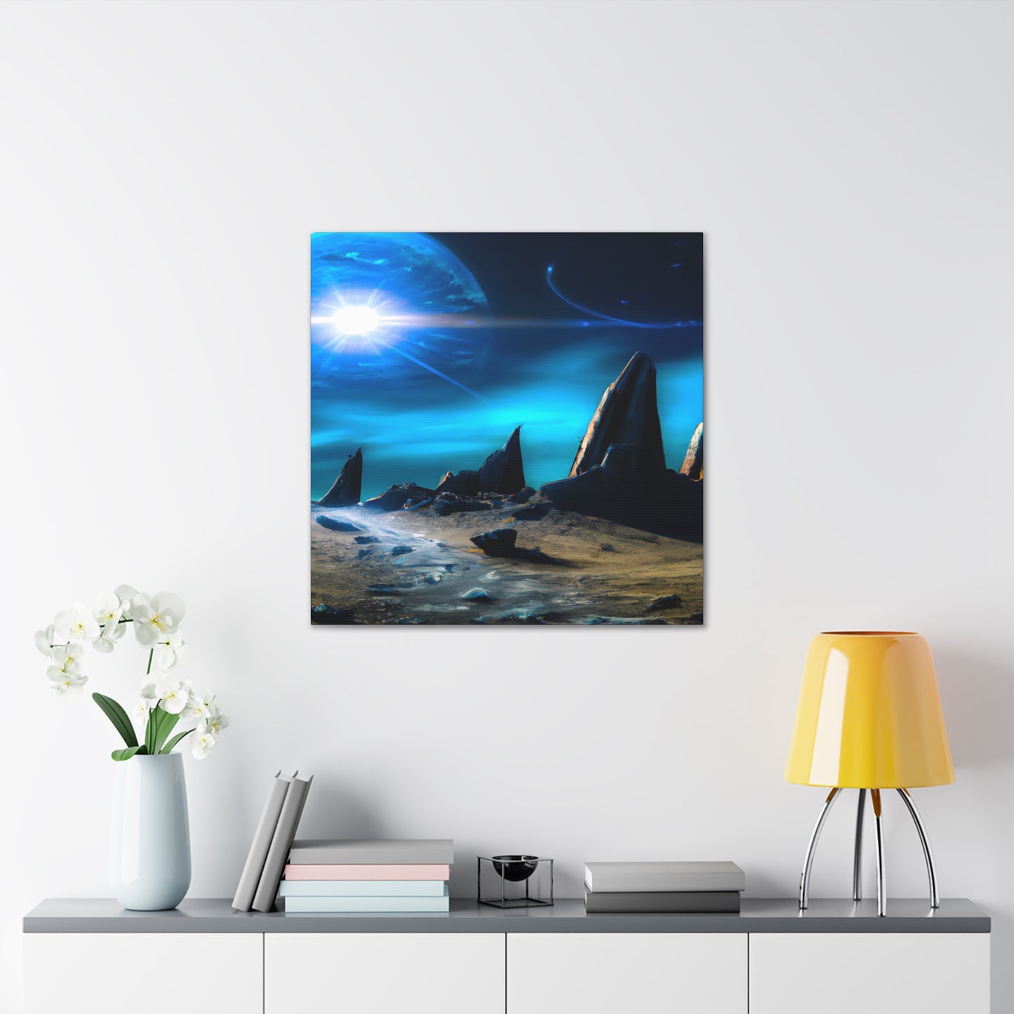 Galaxian Starbeast - Digital Art Canvas