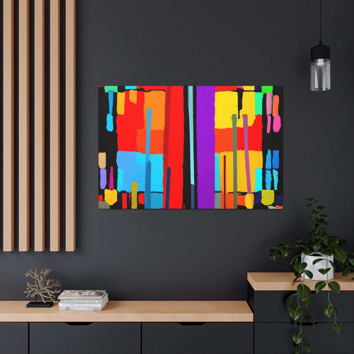 Tinted Tapers - Digital Art Canvas