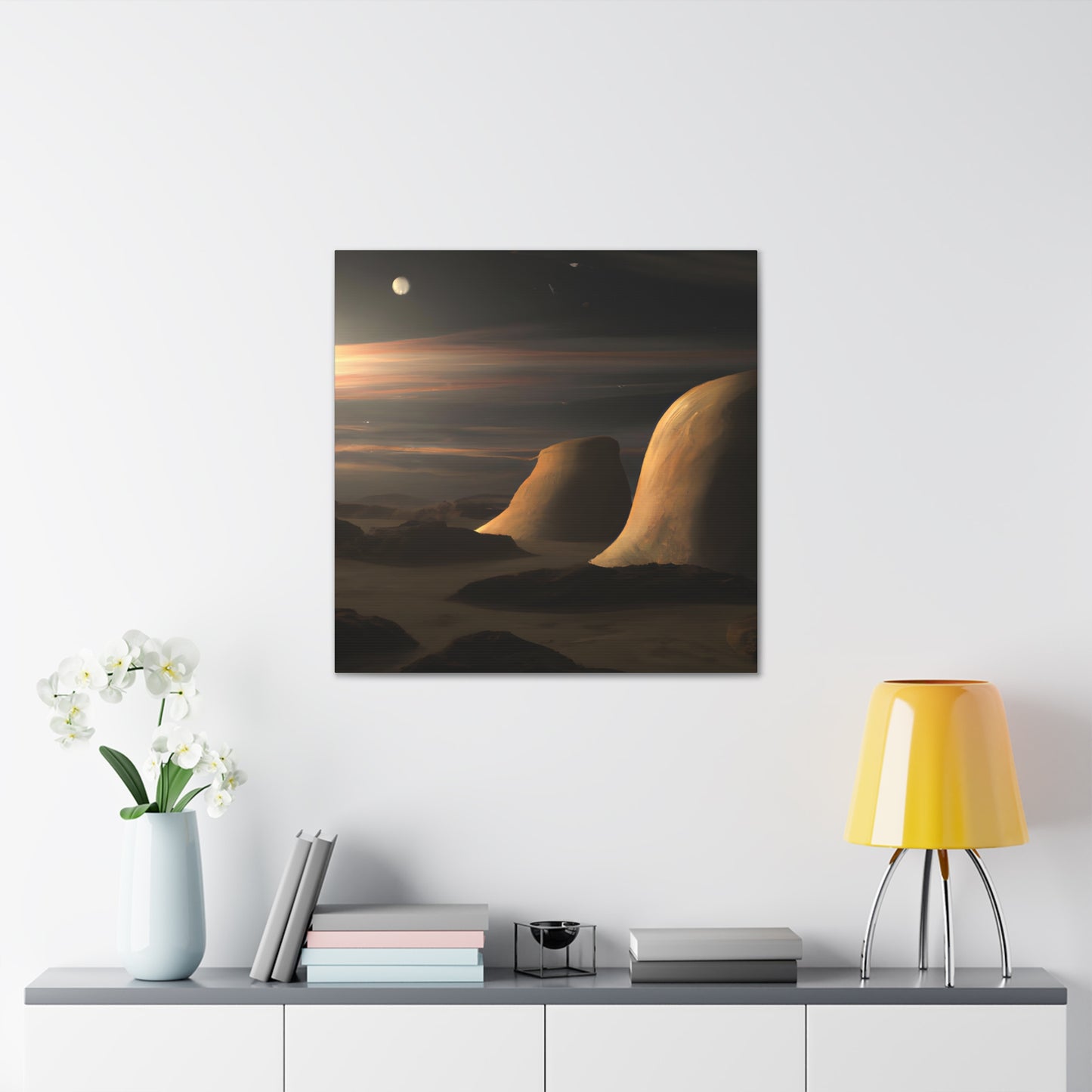 Cosmic Sunsinger - Digital Art Canvas