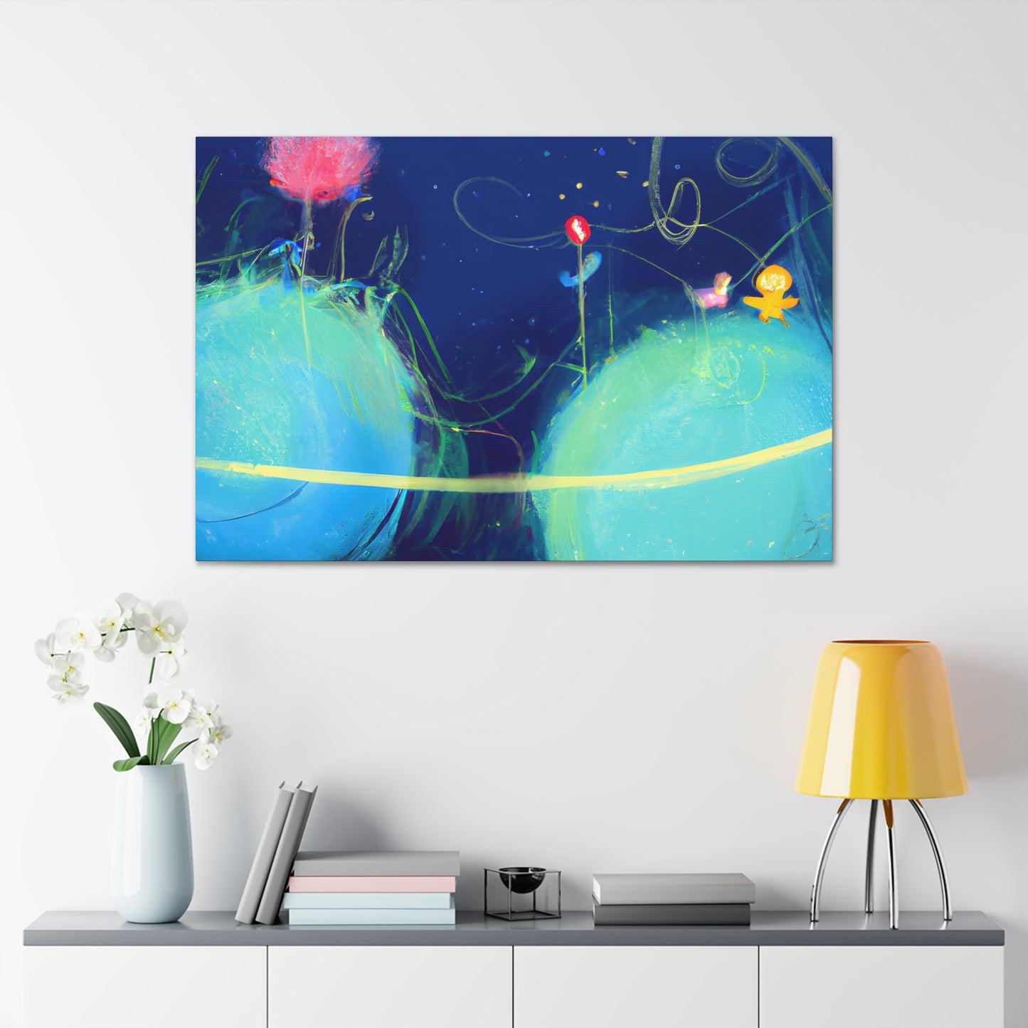 FuzZzy the Brave - Digital Art Canvas