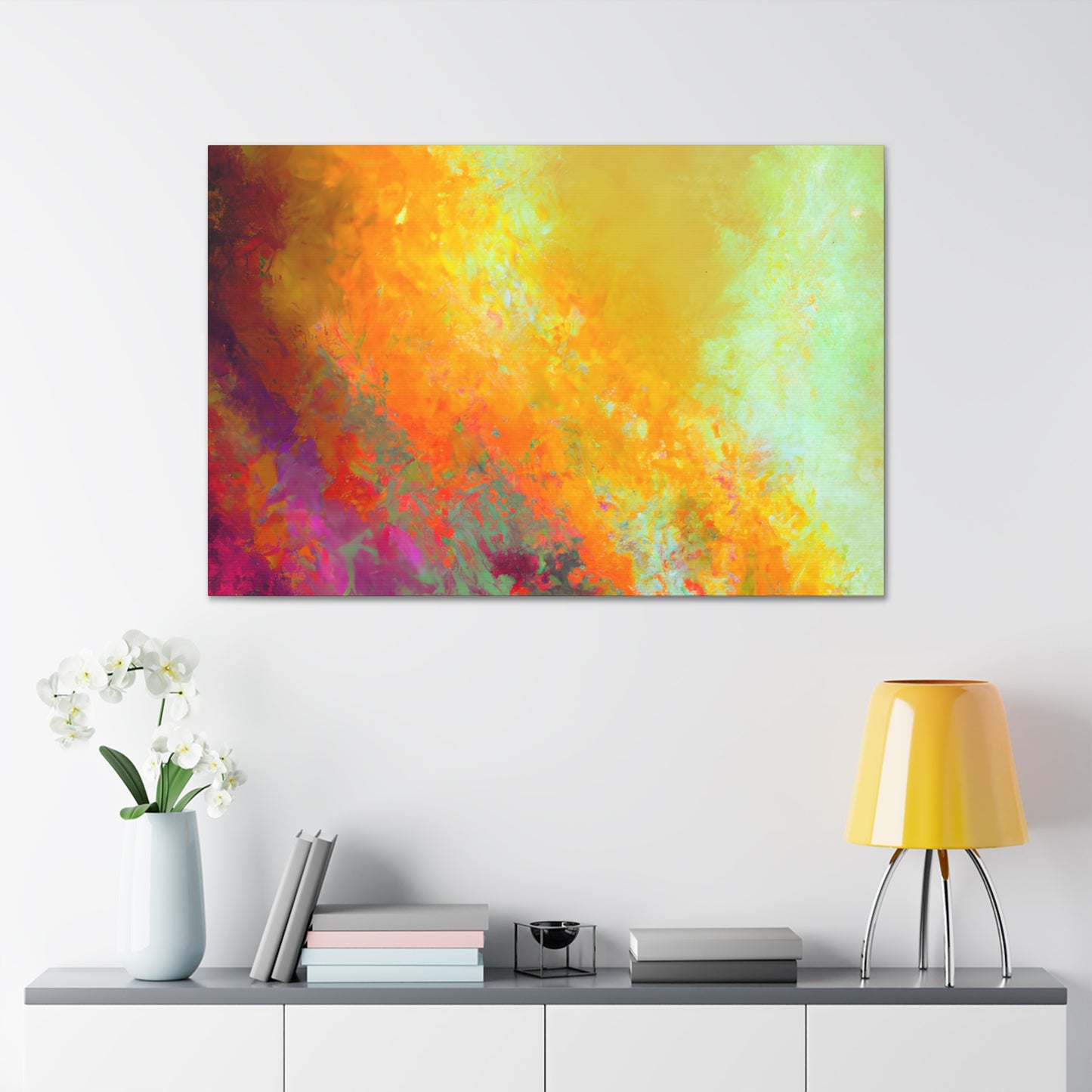 Serena the Spectacular Abstract Artist - Digital Art Canvas