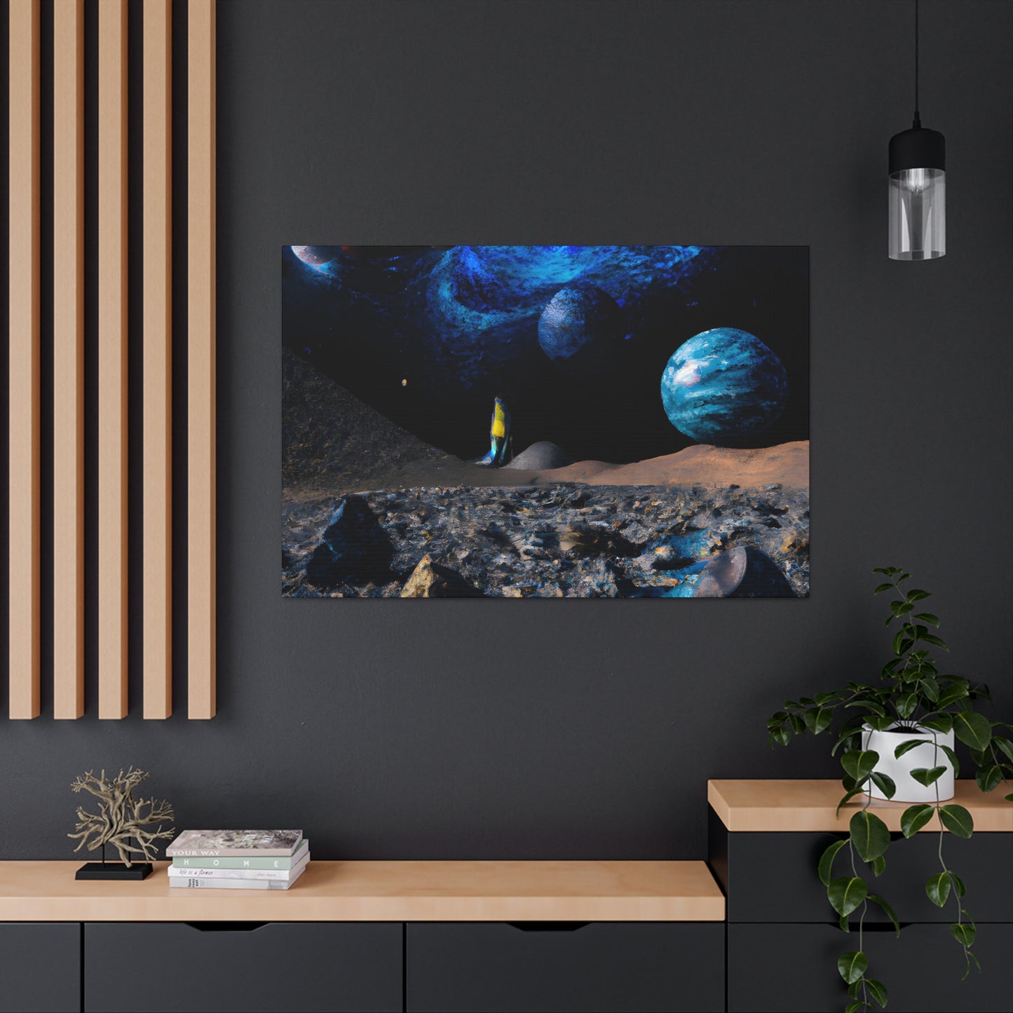 Cosmic Celesteape - Digital Art Canvas