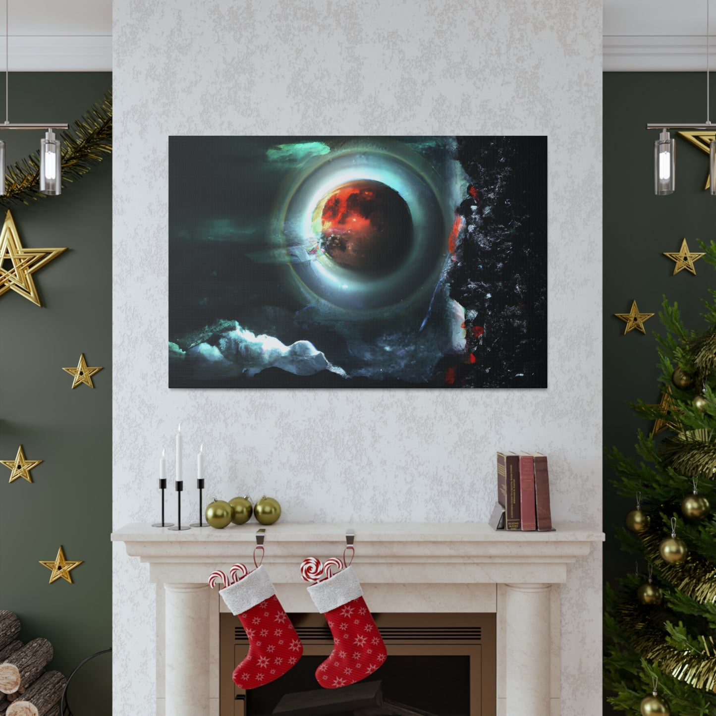 Space Yeti - Digital Art Canvas