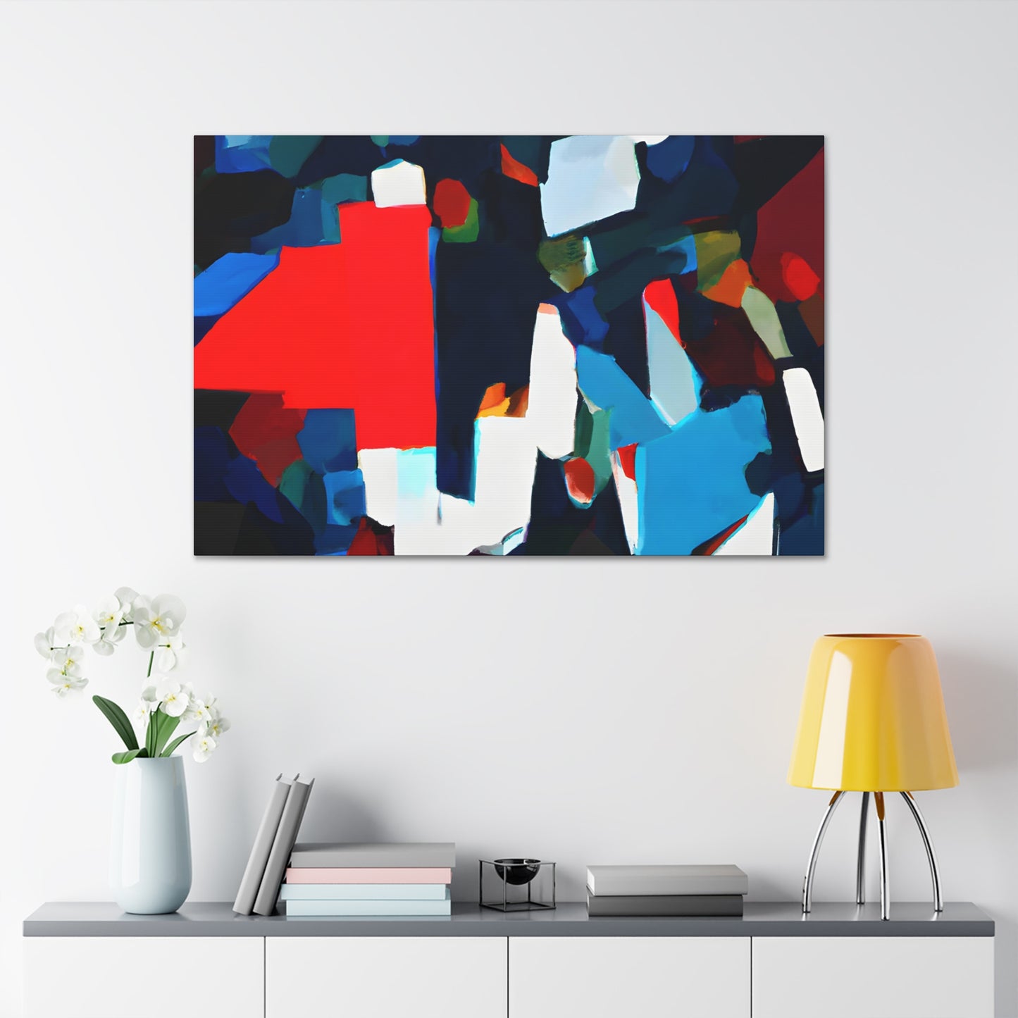 Silver Flow - Digital Art Canvas