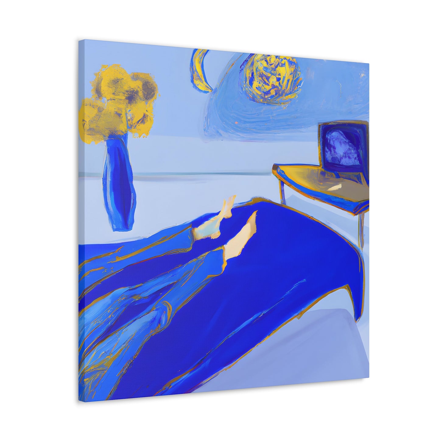 Mystical Serenity Journey - Digital Art Canvas