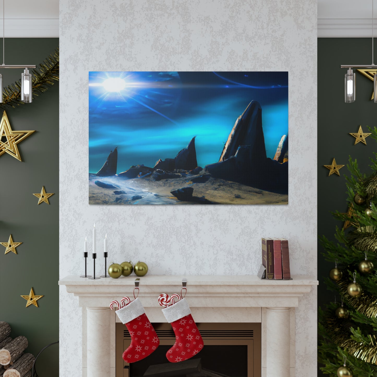 Galaxian Starbeast - Digital Art Canvas