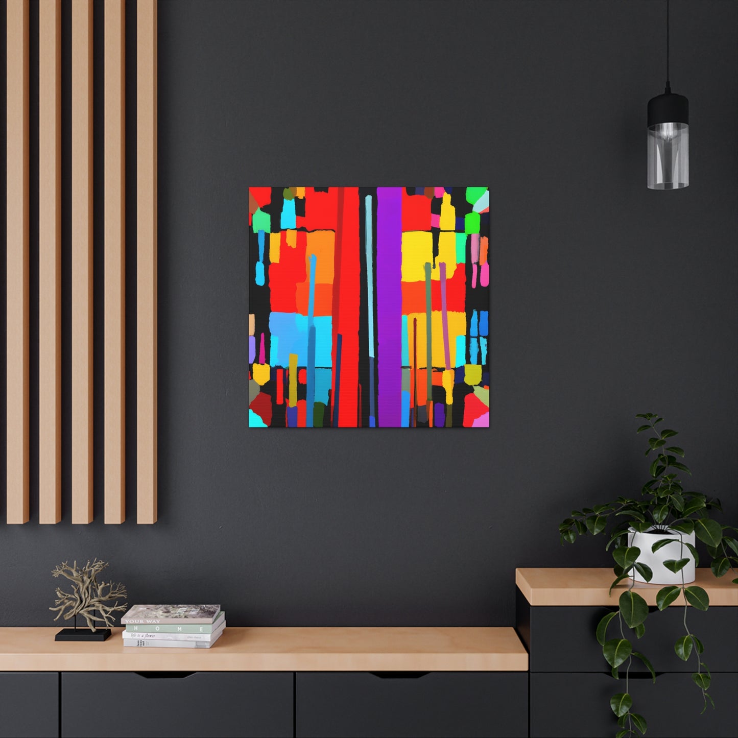 Tinted Tapers - Digital Art Canvas