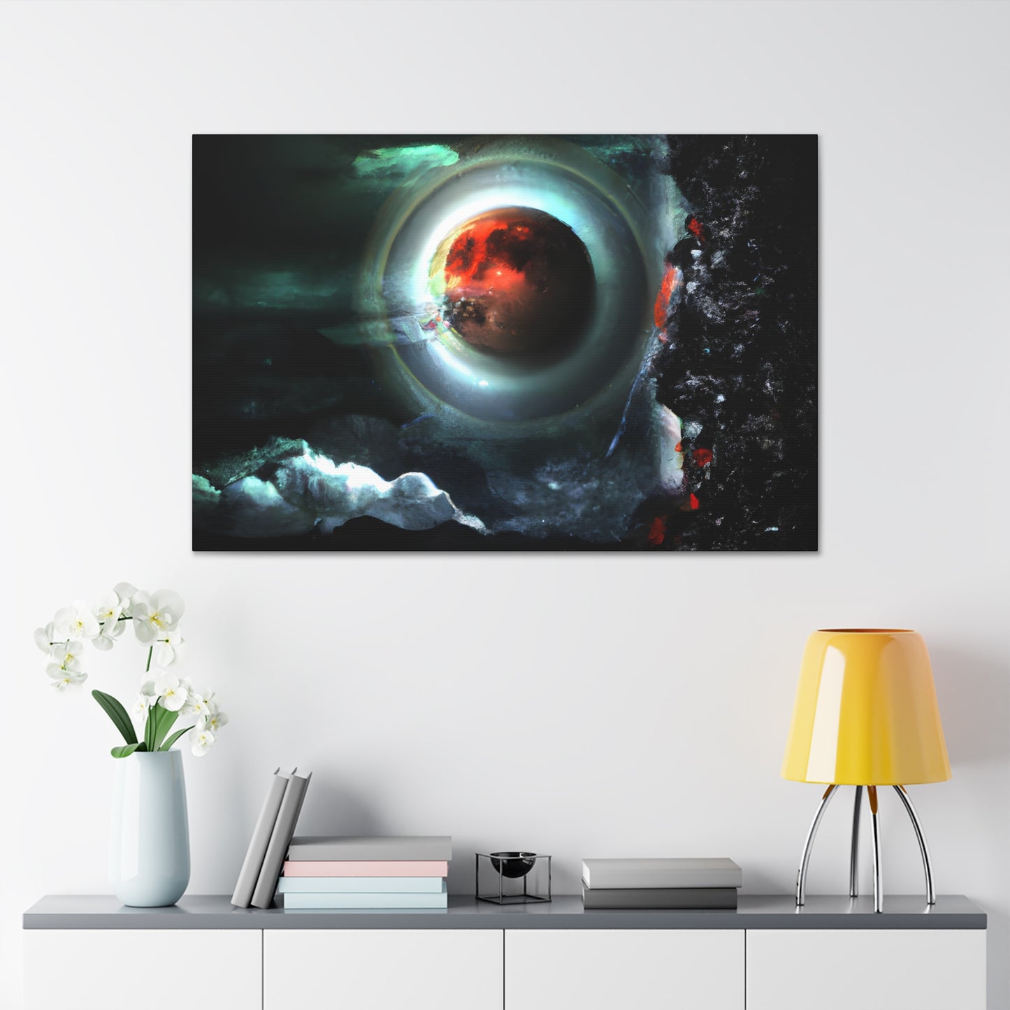 Space Yeti - Digital Art Canvas