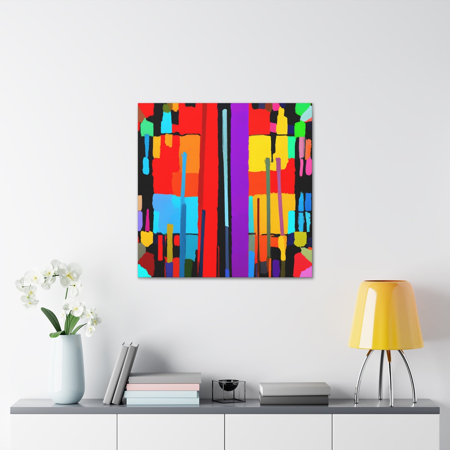 Tinted Tapers - Digital Art Canvas
