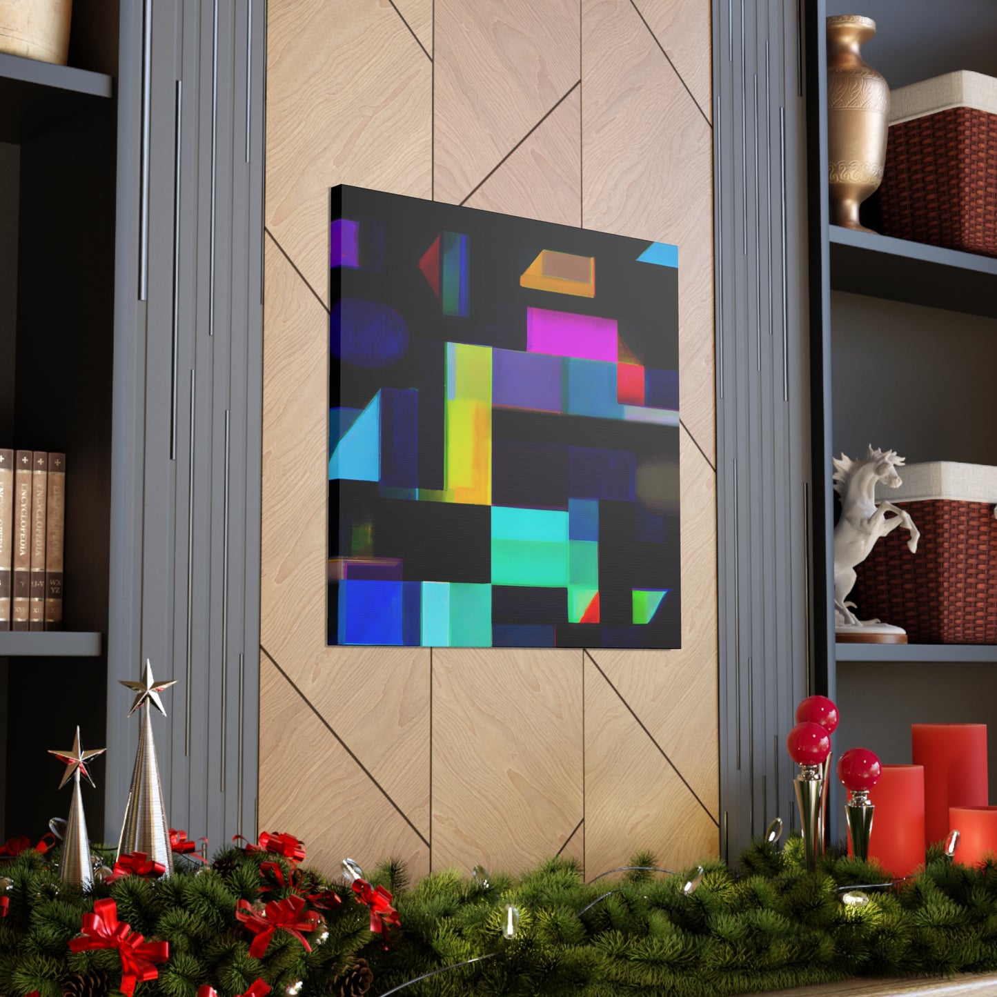 Starshine Cascade - Digital Art Canvas