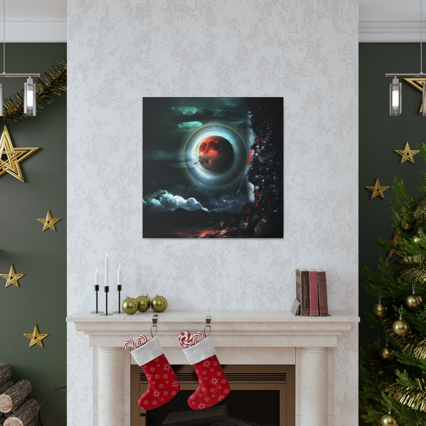 Space Yeti - Digital Art Canvas