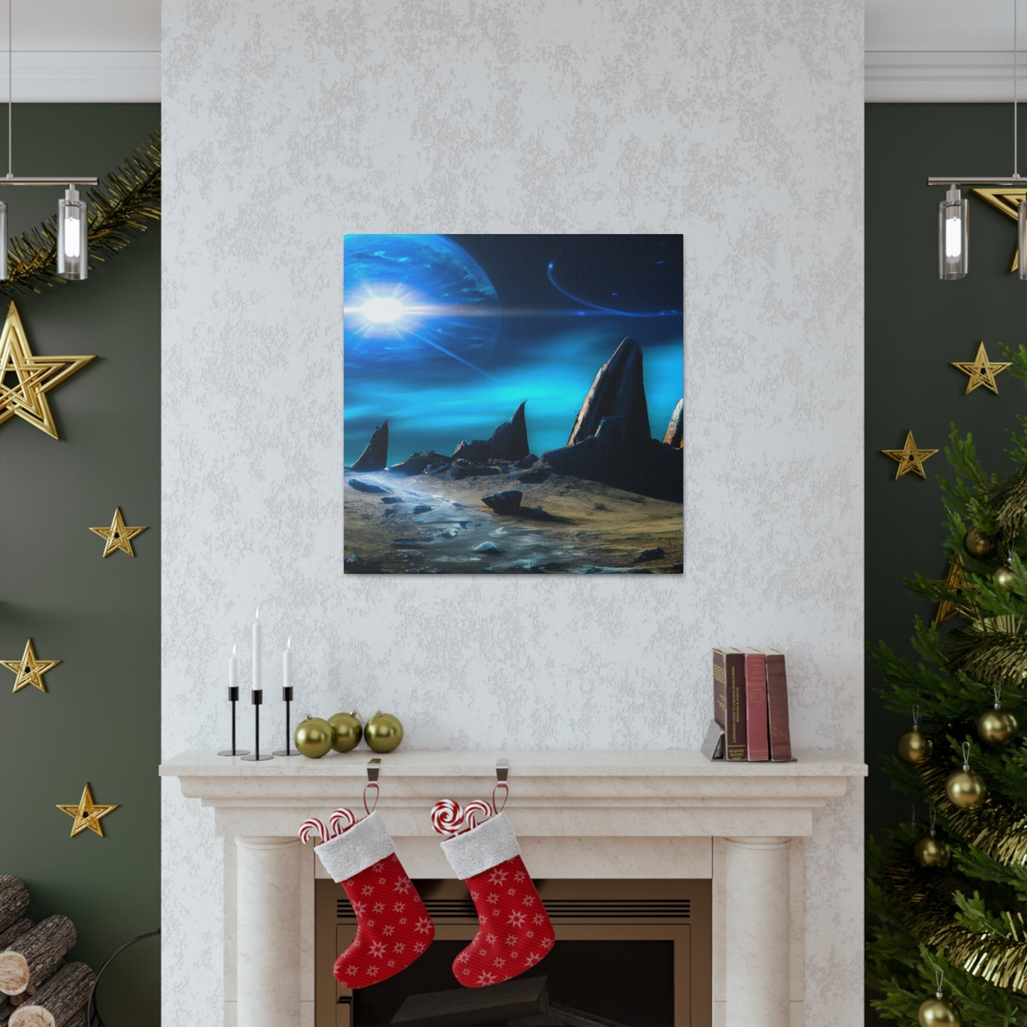 Galaxian Starbeast - Digital Art Canvas