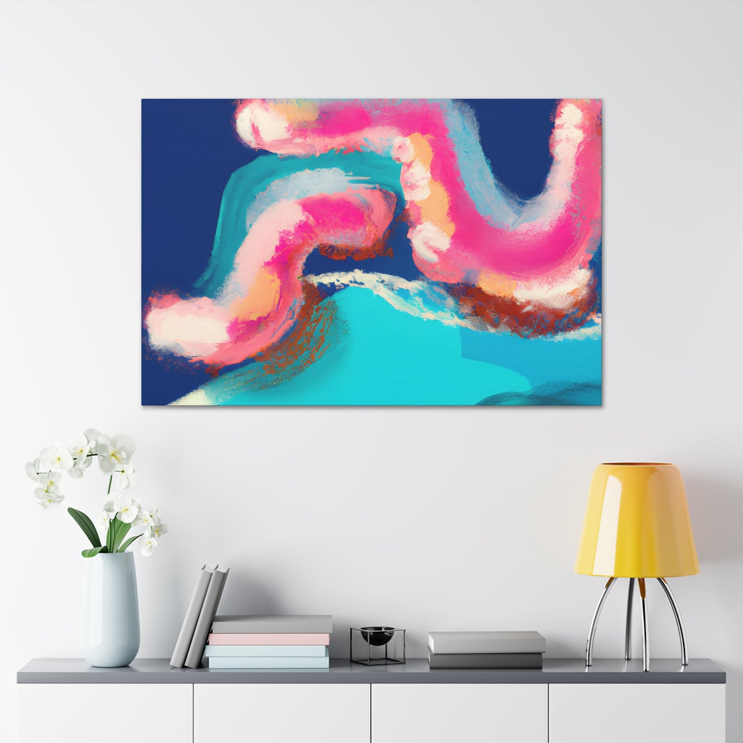 Freekly the Friendly Fox - Digital Art Canvas