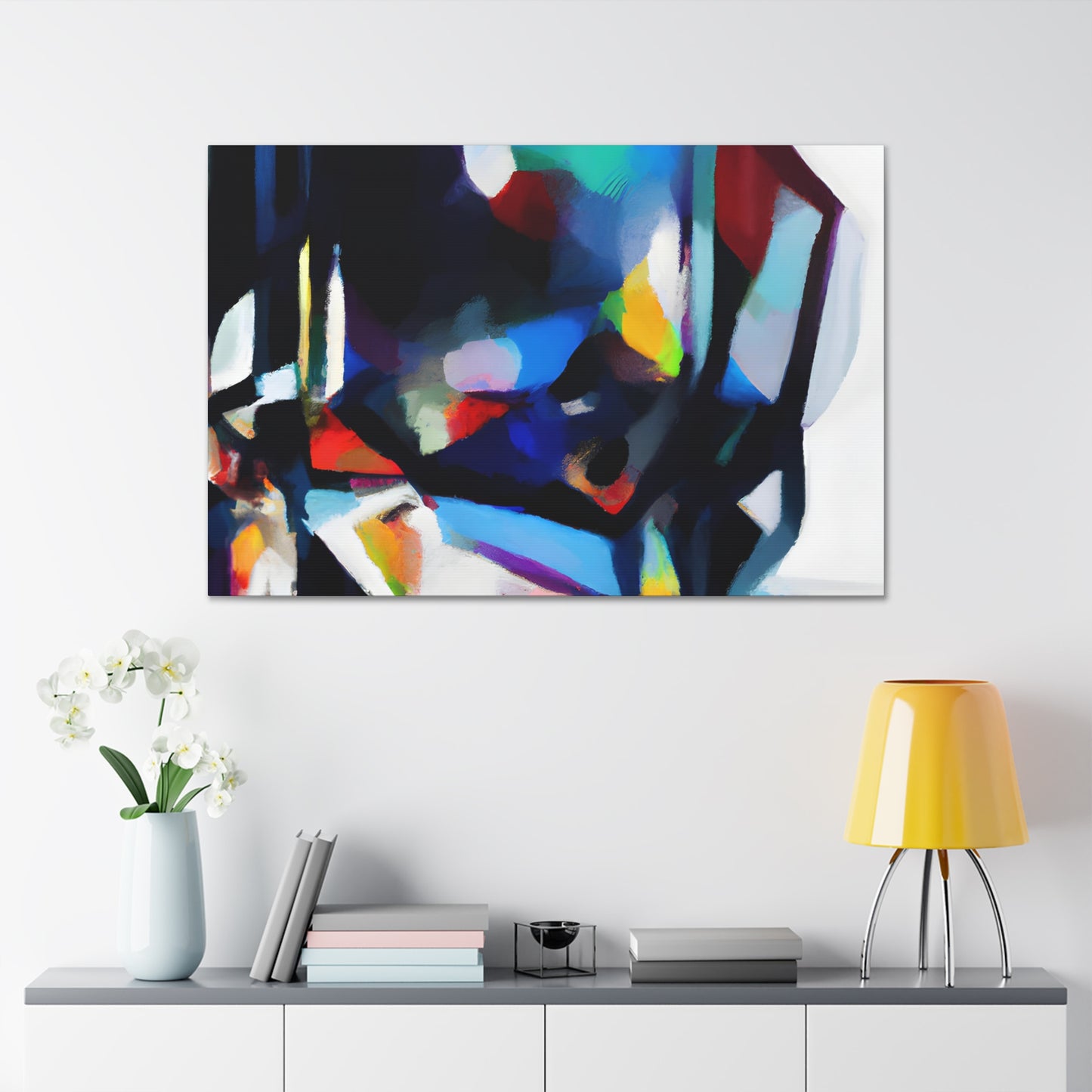 Galacto Gleam - Digital Art Canvas