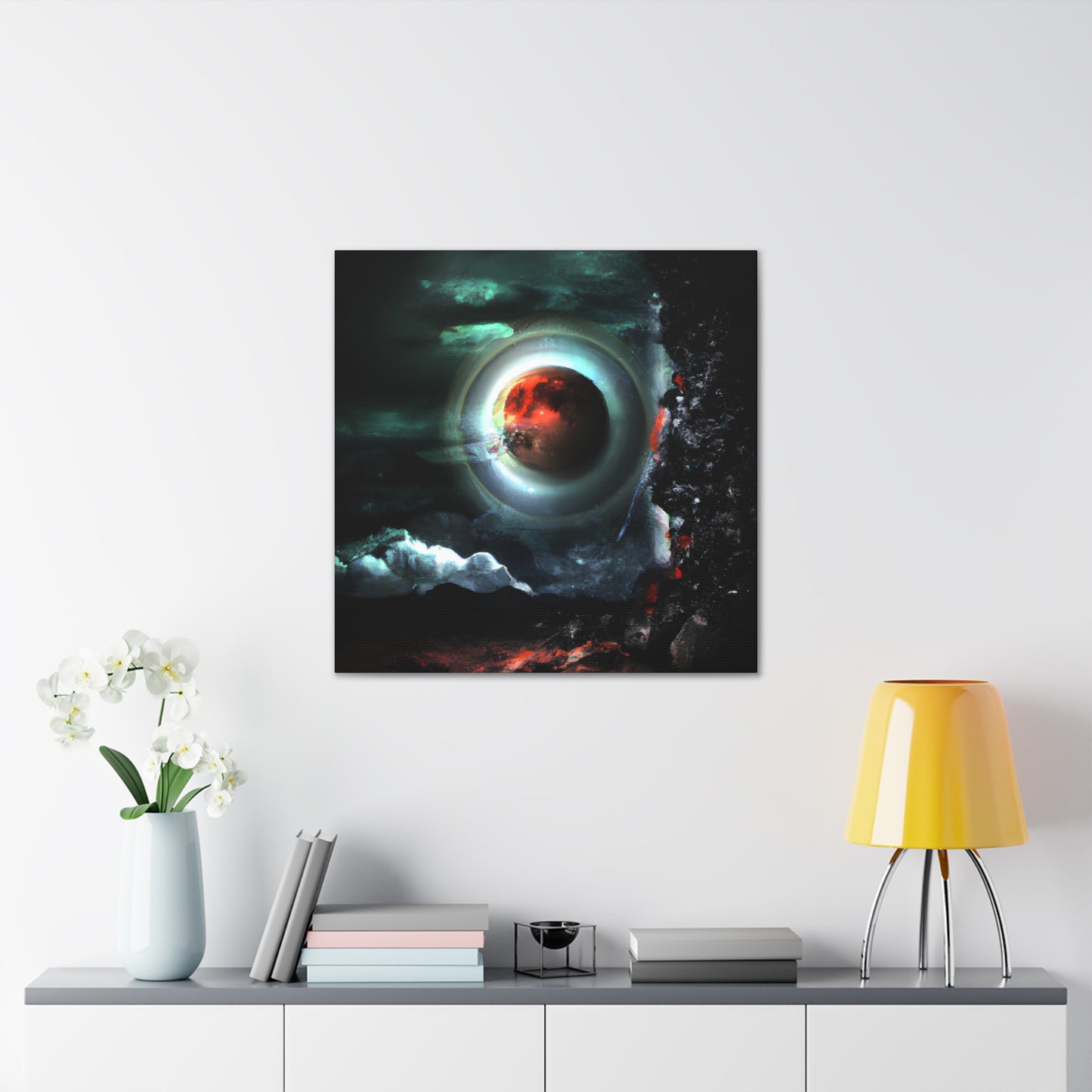 Space Yeti - Digital Art Canvas