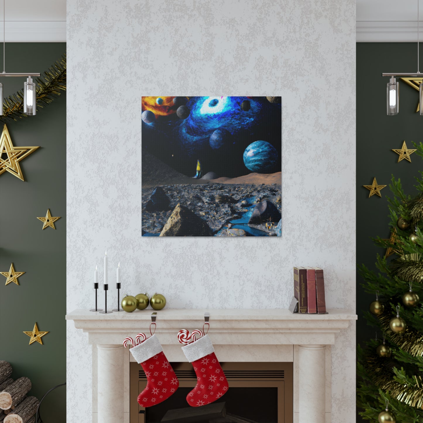 Cosmic Celesteape - Digital Art Canvas