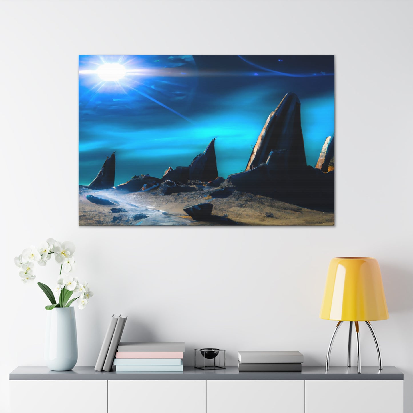 Galaxian Starbeast - Digital Art Canvas