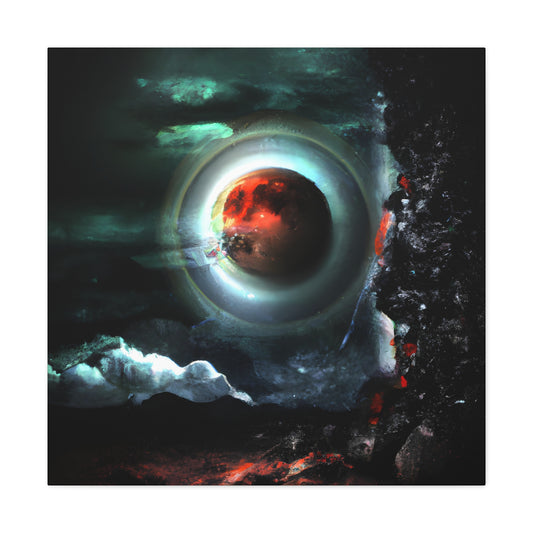 Space Yeti - Digital Art Canvas