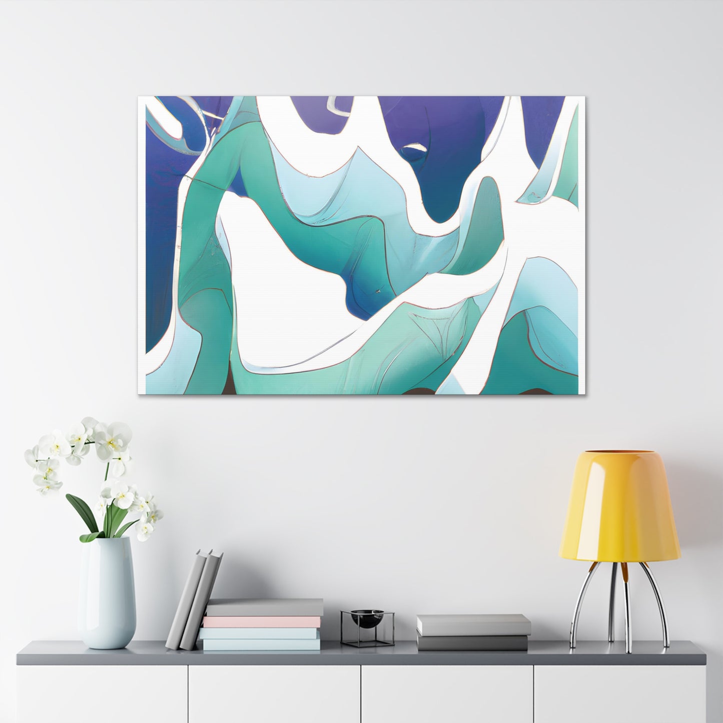 Mystical Serenity Journey. - Digital Art Canvas