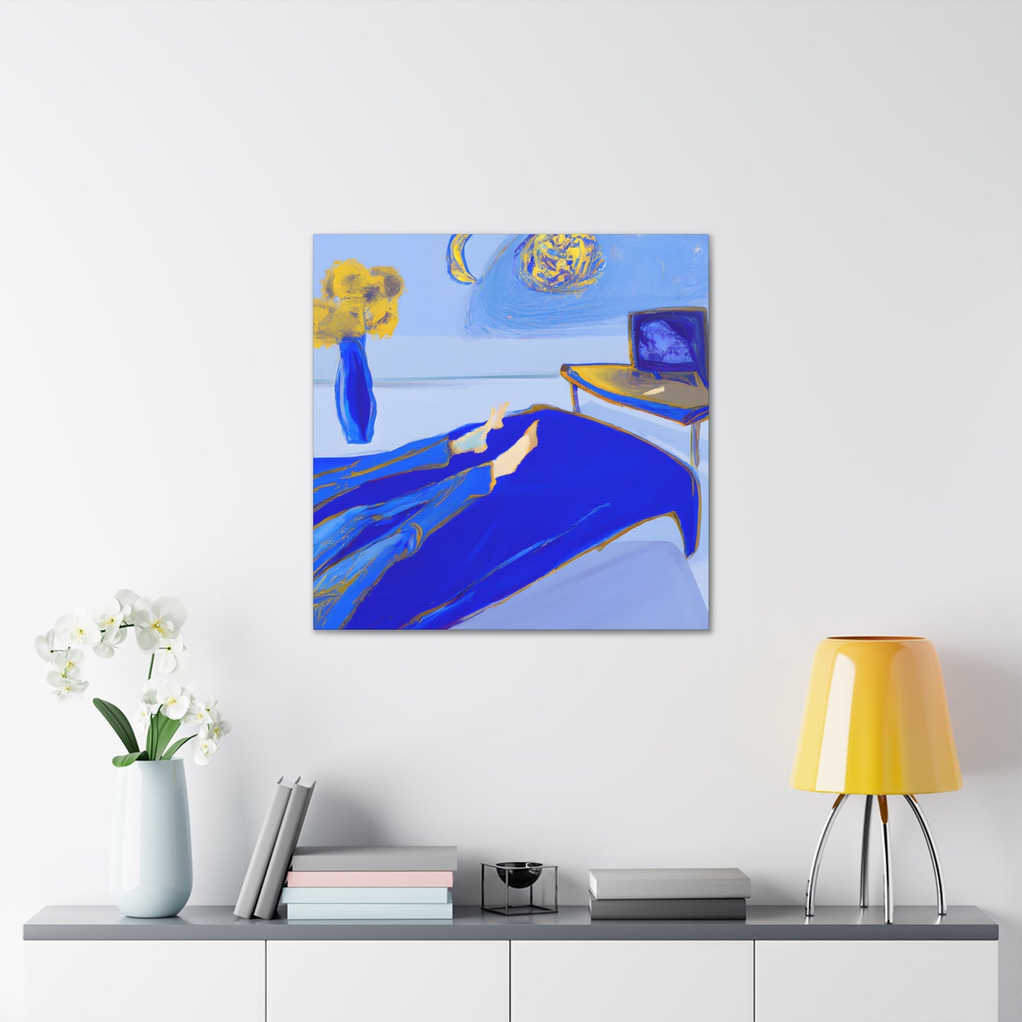 Mystical Serenity Journey - Digital Art Canvas