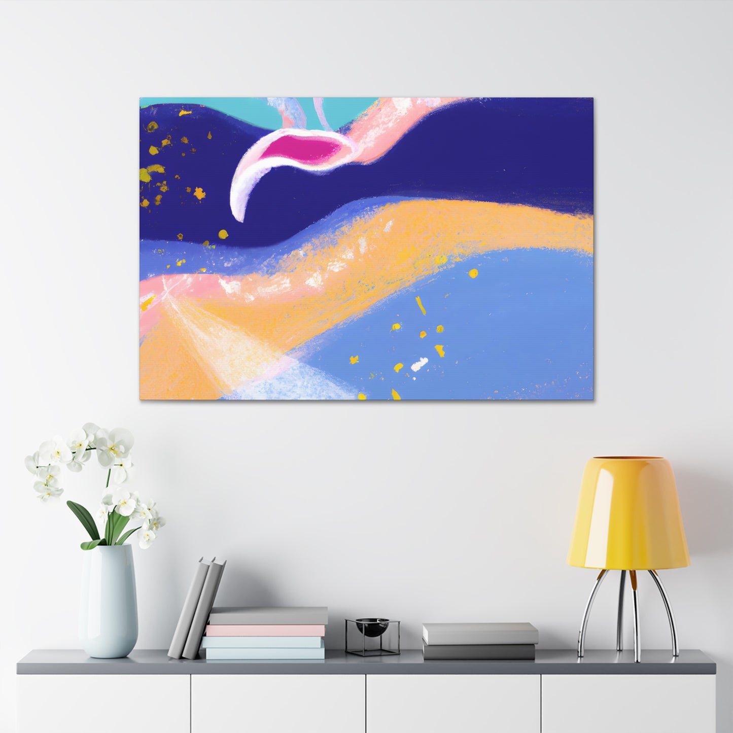 Bubbles the Bookworm - Digital Art Canvas