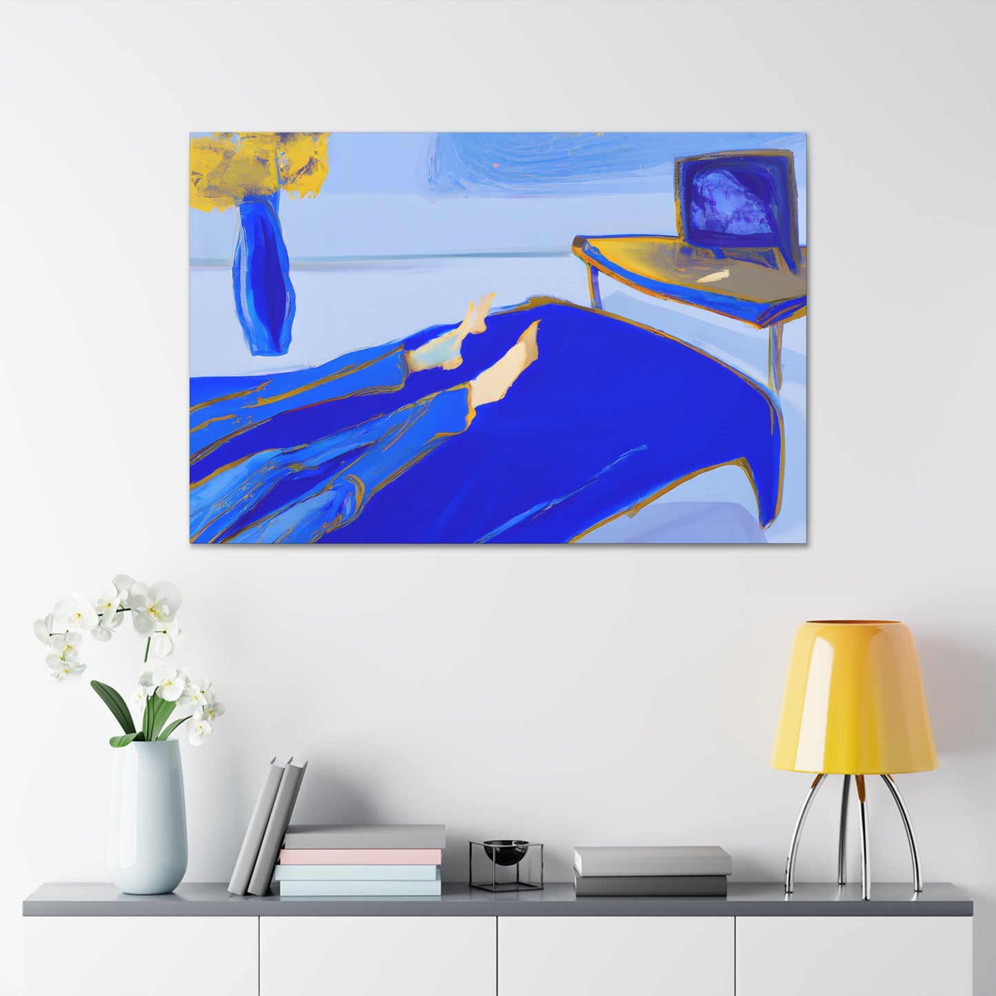 Mystical Serenity Journey - Digital Art Canvas