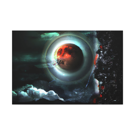 Space Yeti - Digital Art Canvas