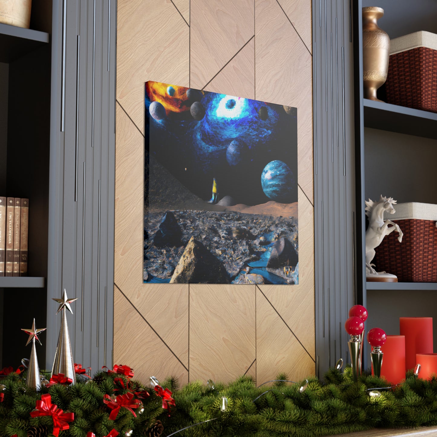 Cosmic Celesteape - Digital Art Canvas