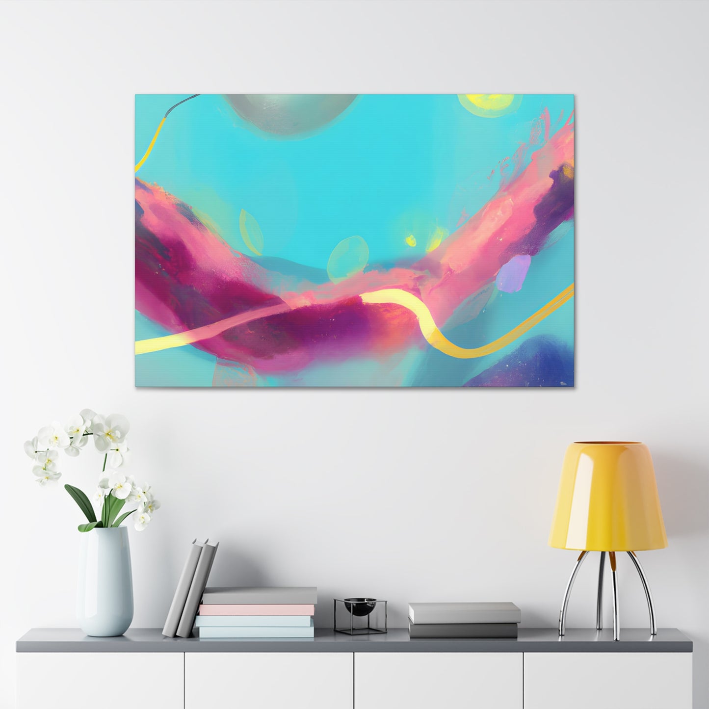 Molly the Marshmallow Mermaid - Digital Art Canvas