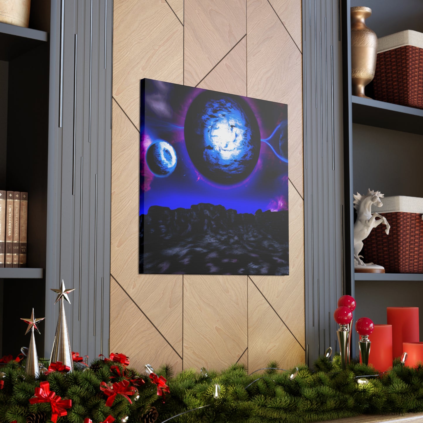 Cosmic Phoenix. - Digital Art Canvas