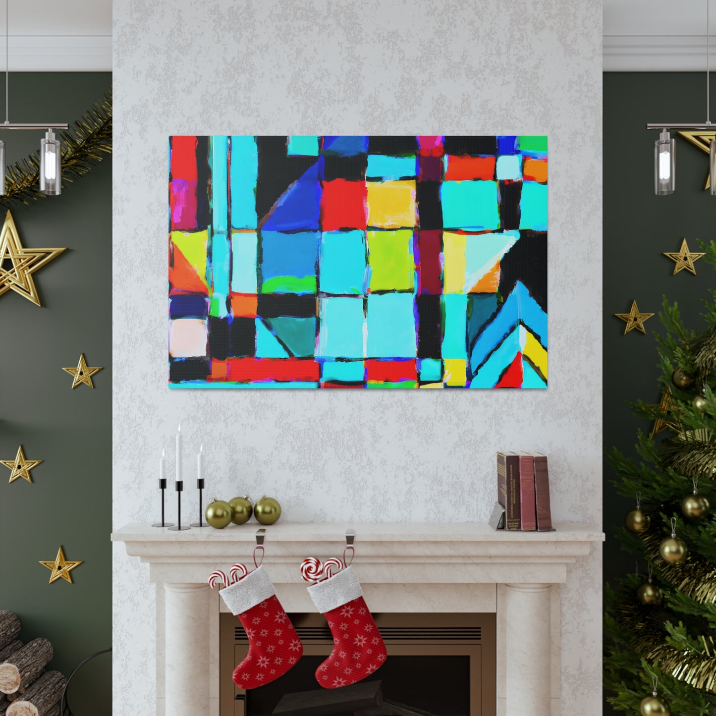 Starry Mirror. - Digital Art Canvas