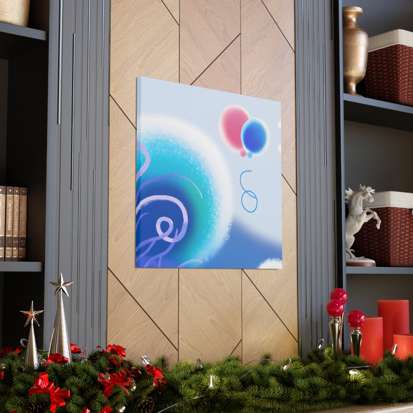 Finnley the Friendly Frog - Digital Art Canvas