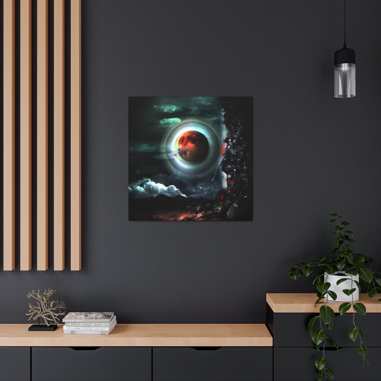 Space Yeti - Digital Art Canvas