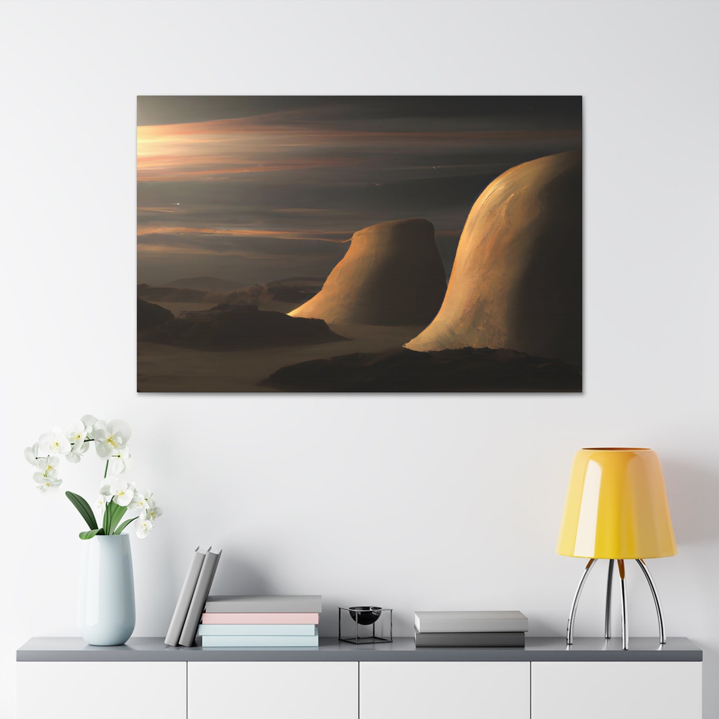 Cosmic Sunsinger - Digital Art Canvas