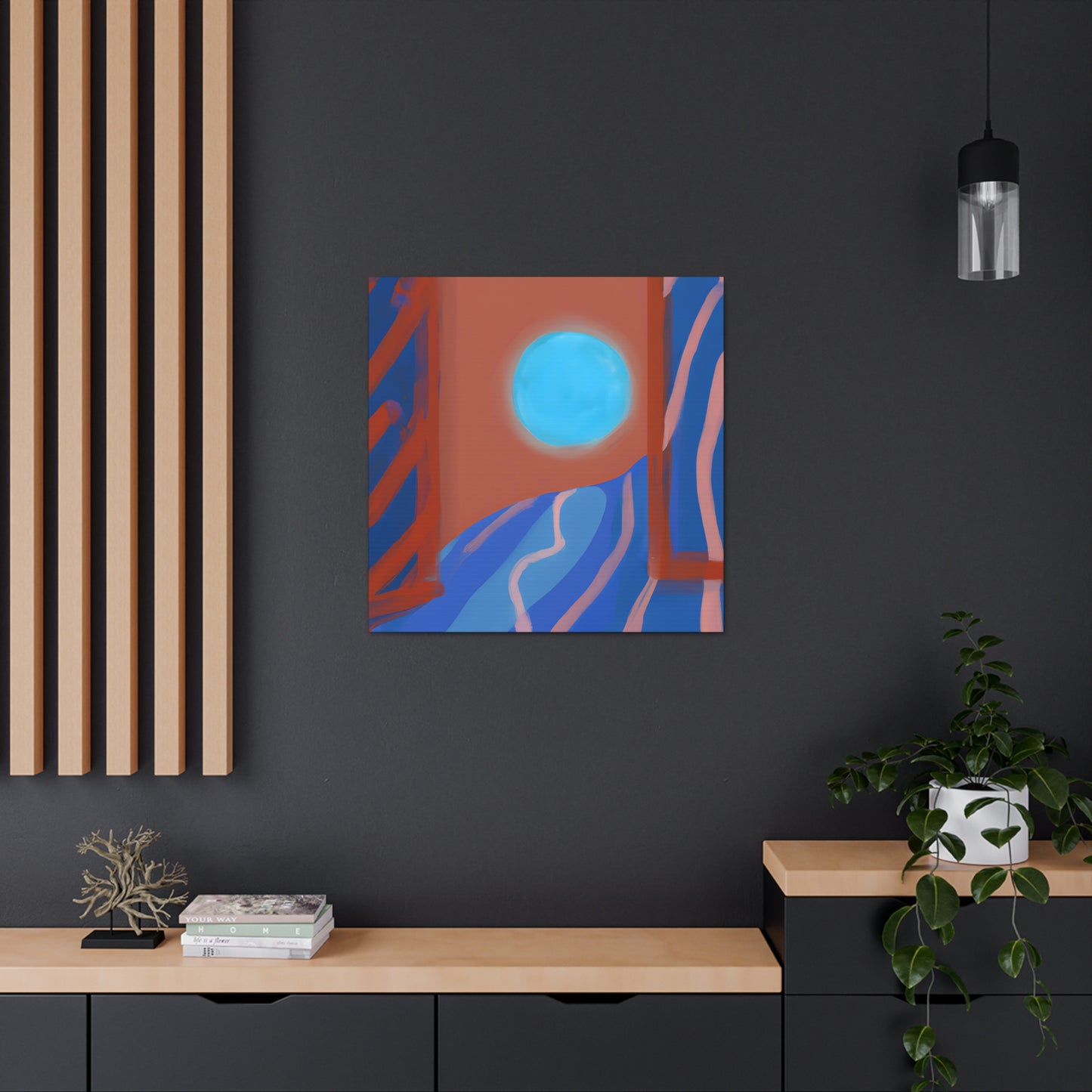 Tranquil Mystic Odyssey - Digital Art Canvas
