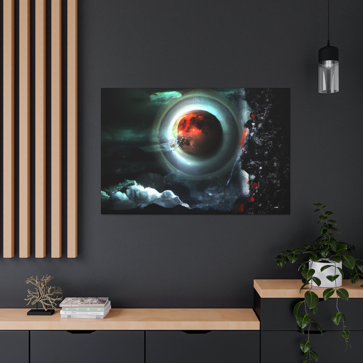 Space Yeti - Digital Art Canvas