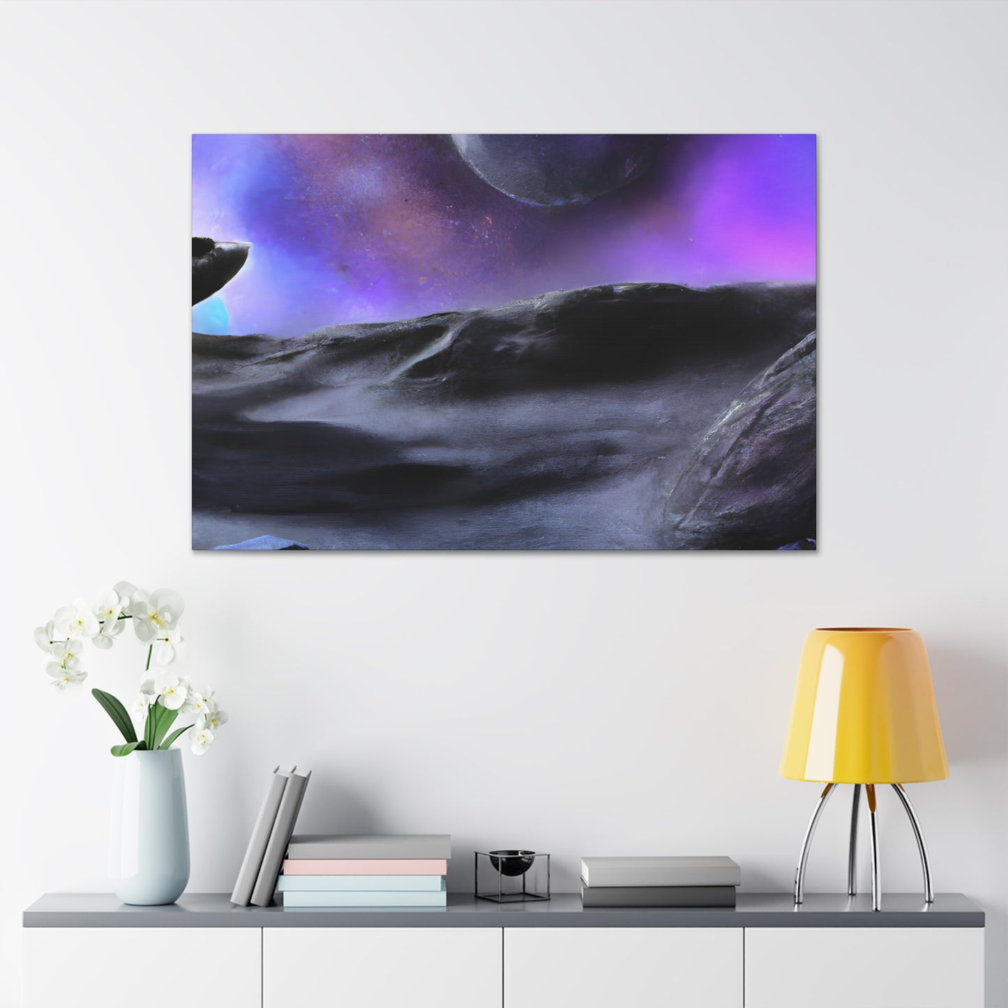 Celestial Glideon - Digital Art Canvas