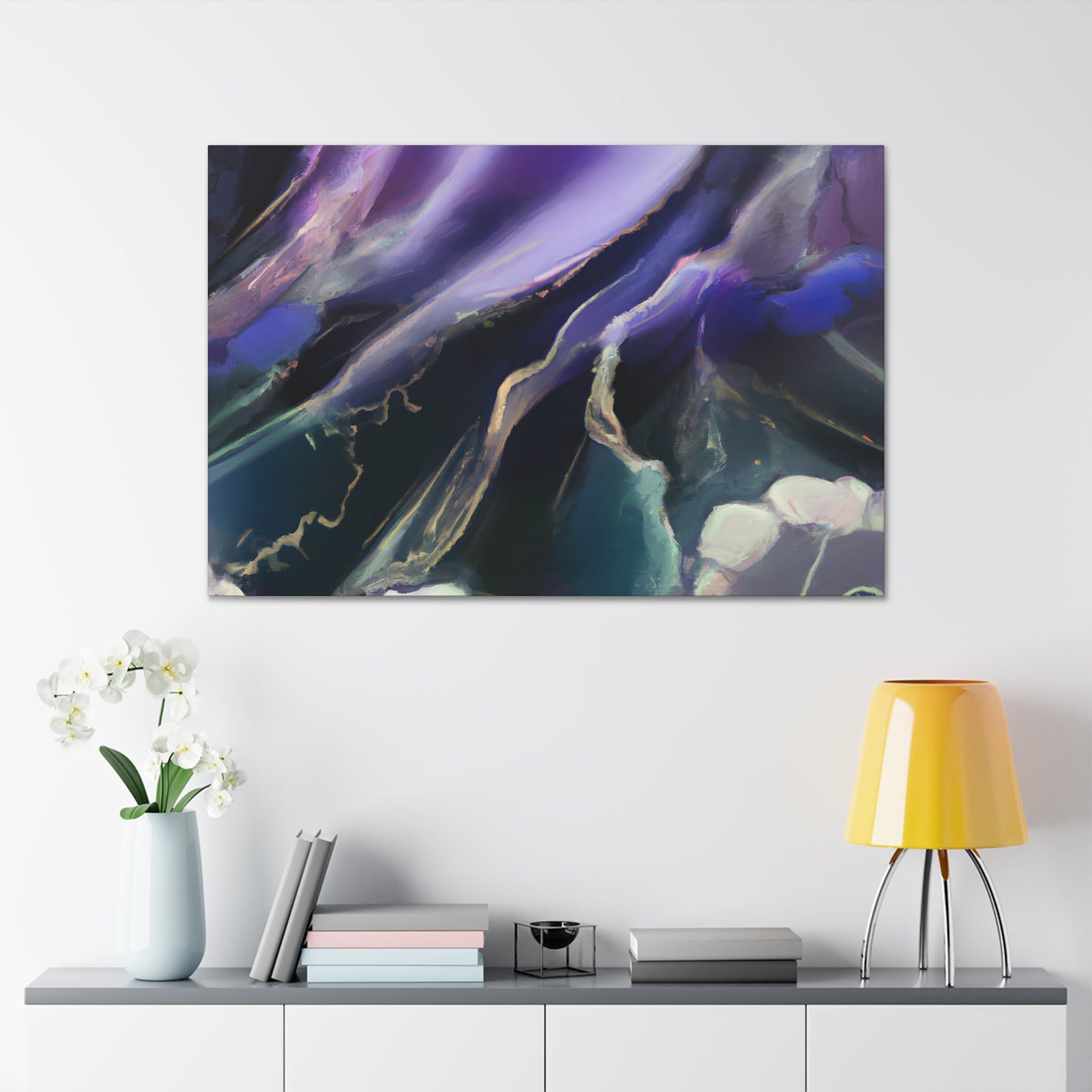 Mystic Serenity Journey - Digital Art Canvas