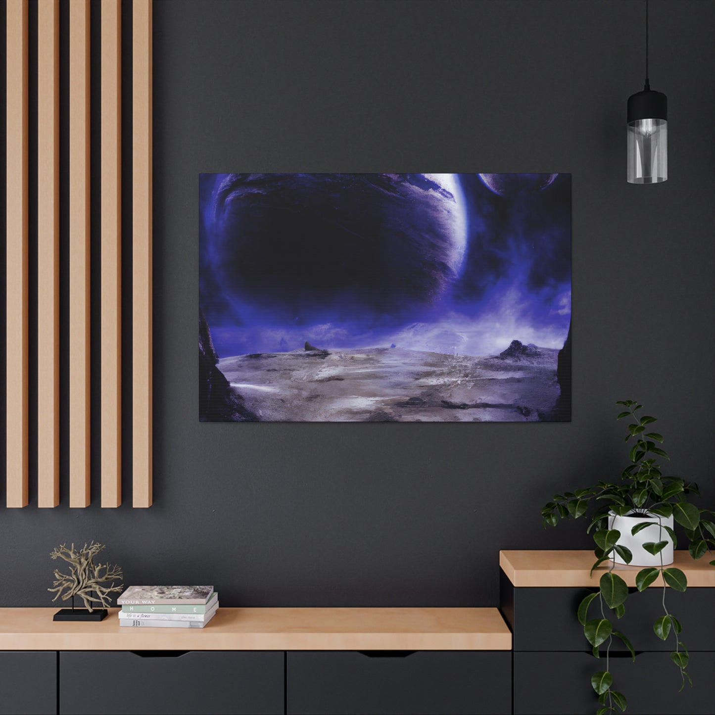 Cosmic Quasar Dragon - Digital Art Canvas