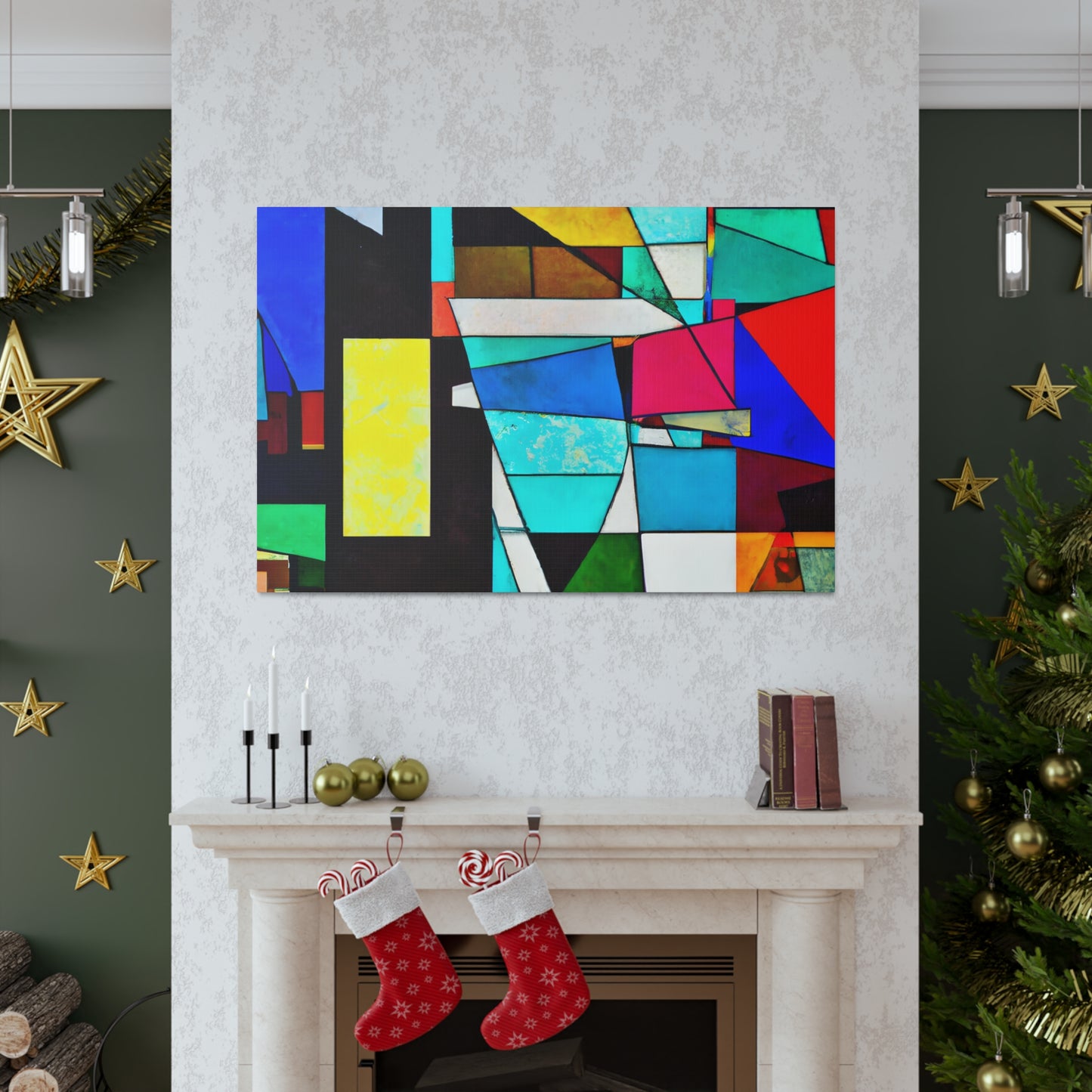 Starry Garden - Digital Art Canvas