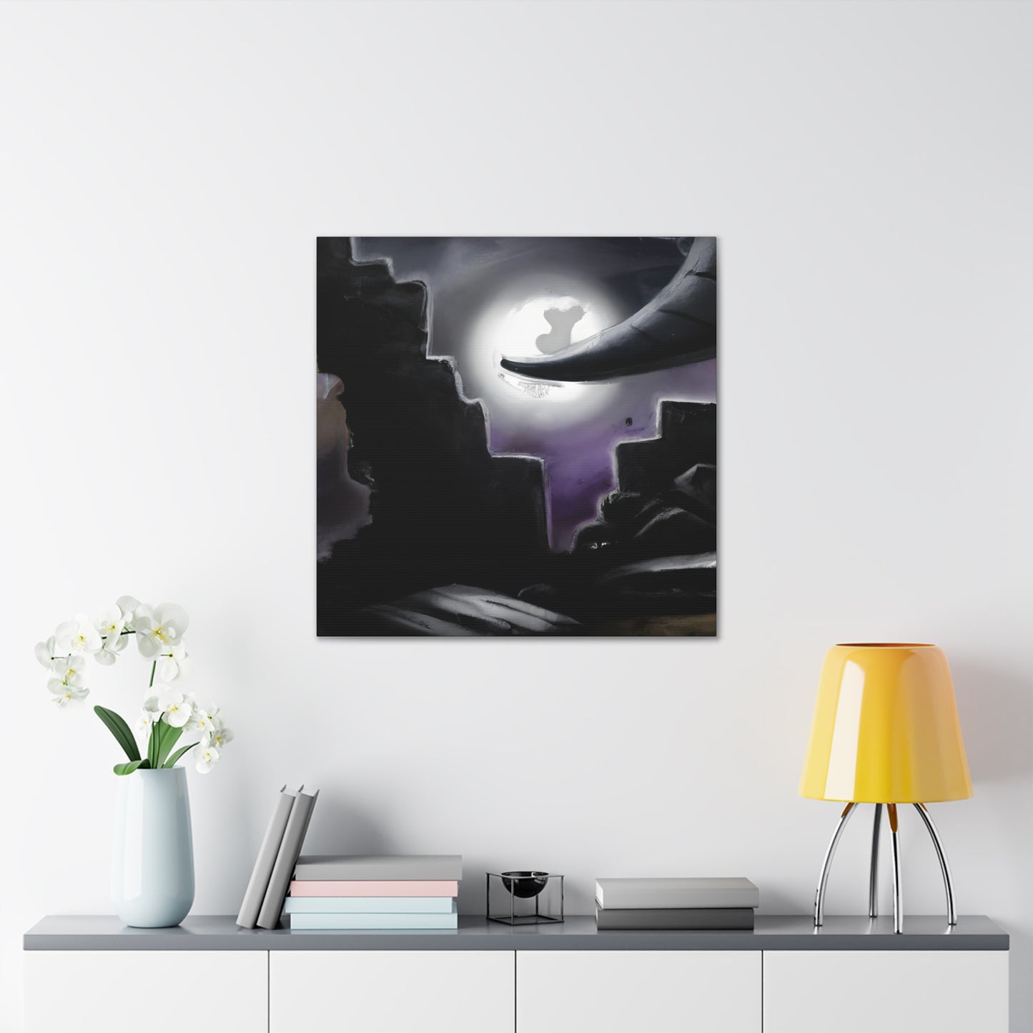 Lunar Phenix - Digital Art Canvas