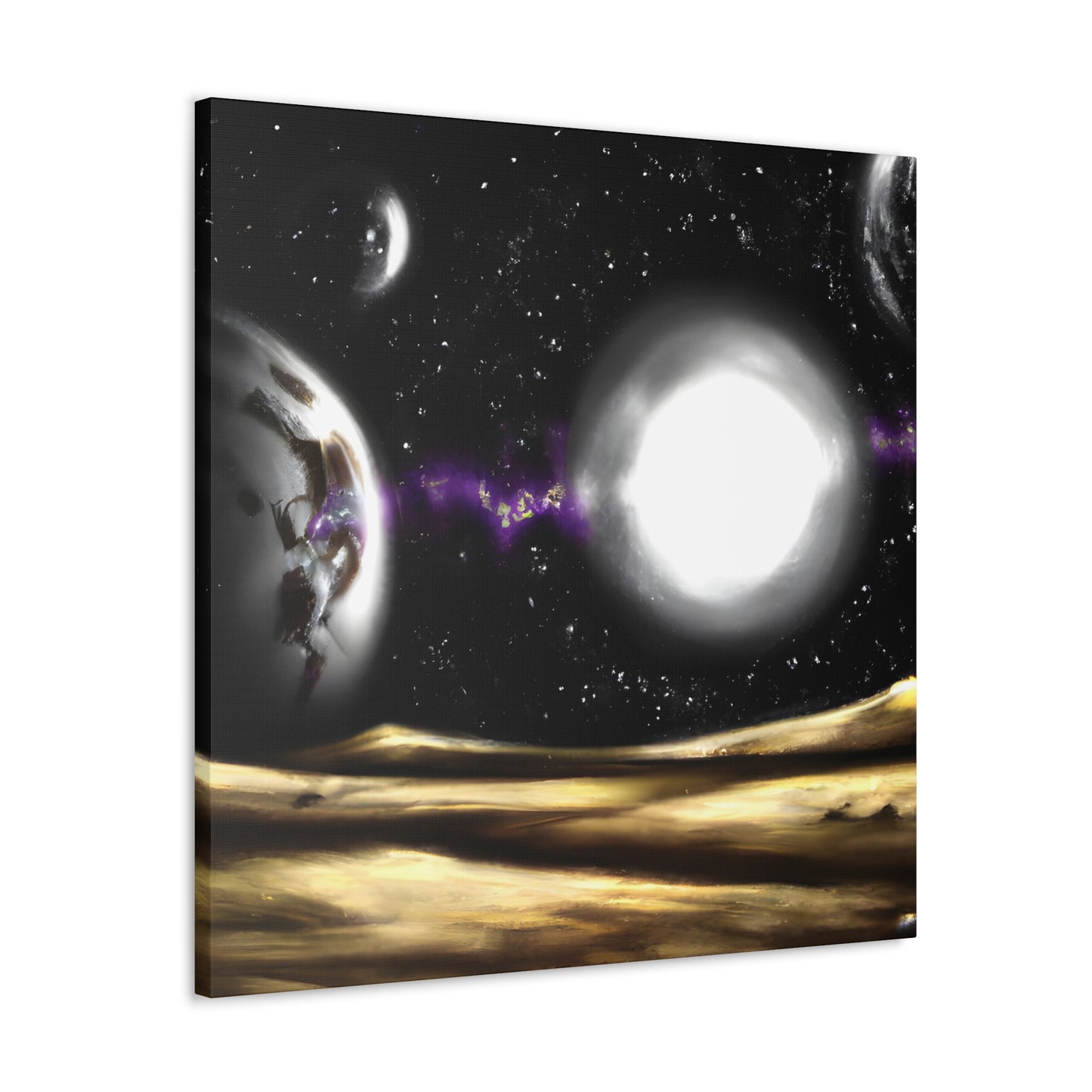 Cosmic Cometype - Digital Art Canvas