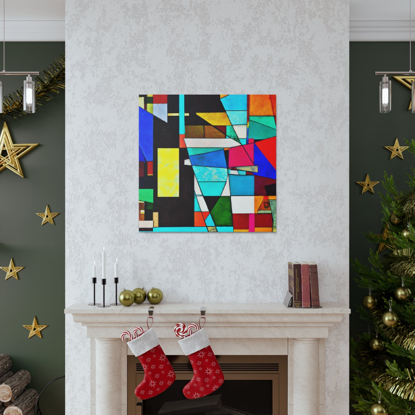 Starry Garden - Digital Art Canvas